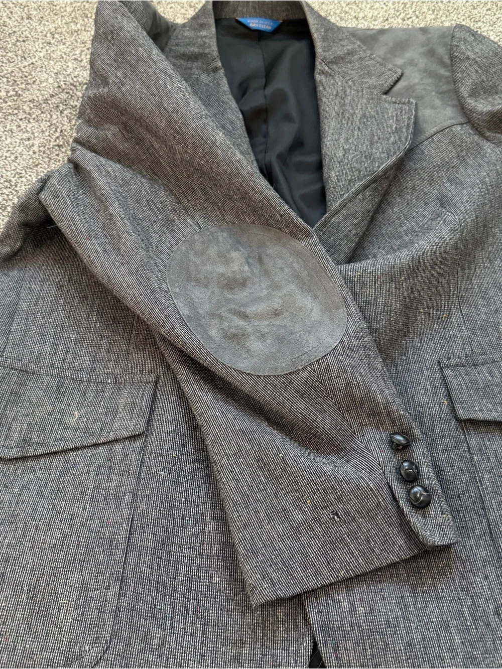 Vintage Pendleton Wool Western Blazer Sport Coat USA Gray Flecked 42
